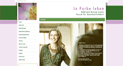 Desktop Screenshot of in-farbe-leben.de